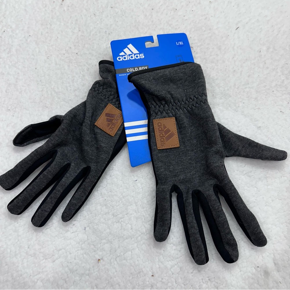 Adidas Men's Heather Grey Gloves